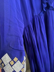 Royal Blue Ruffle Gown