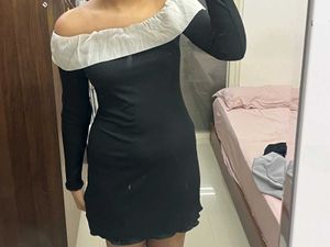 Chic Black Off-Shoulder Dress