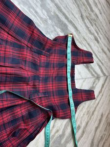 Plaid Pinafore Dress