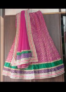 Brocade Lehenga With Dupatta