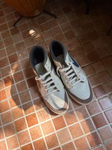 Stylish Cream and Brown Sneakers