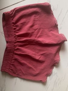 Cute Pink Knit Shorts