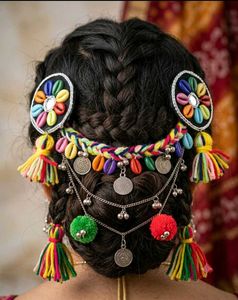 Boho Tassel & Shell Hair Chain