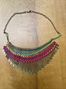 Boho Beaded Statement Necklace