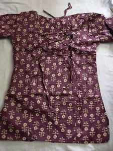 Printed halter neck design and back tie up