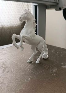 White Horse Figurine 3d Printed