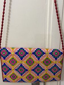 Embroidered Sling Bag
