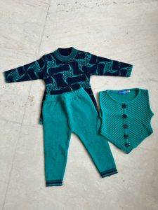 3 Piece Winter Suit For 1 Year Old Baby