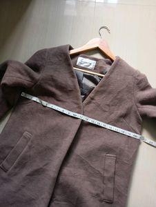 Nude Brown Straight Fit Overvoat
