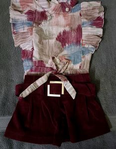 Trendy _ Partywear_ Top With Tourser