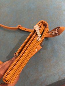 Orange crossbody bag