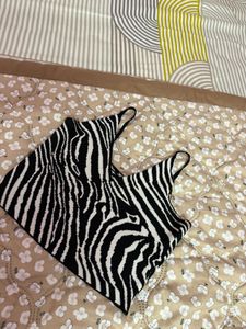 Zebra Print Crop Top