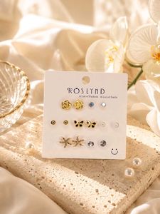 Cute Bow & Heart Stud Earrings Set
