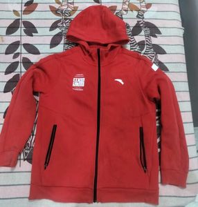 Red Anta Zip-Up Hoodie