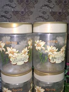 Vintage "Spring" Canister Set - 6 Pieces