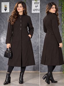 Elegant Brown Women's Coat