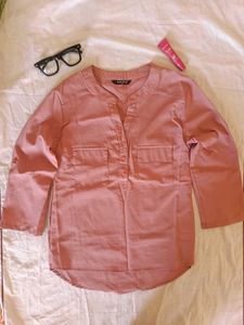 sale 💰 HARPA Dusty Rose Mandarin Collar Top