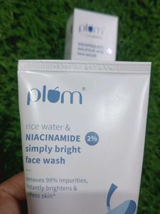 Plum Rice Water &amp; Niacinamide Face Wash &amp; Serum