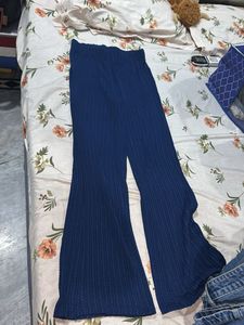Blue Flared Pants