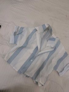 Striped Button-Down Shirt