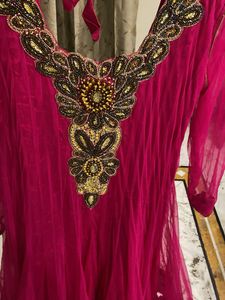 Pink Anarkali Kurta | festive &amp; wedding c