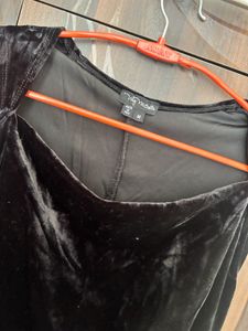 Black Velvet Mini Dress