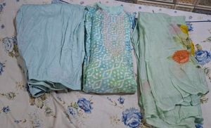 Sky Blue Bandhani Print Kurta Set