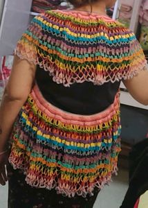 Colorful Crocheted Scarf
