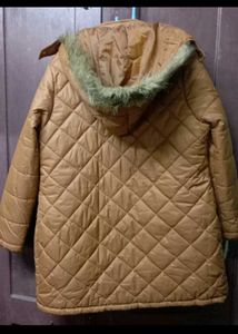 Tan Quilted Padded Jacket, dressberry