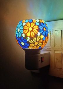 Mosaic Glass Night Light Lamp