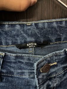 Two-Tone Wide Leg Jeans