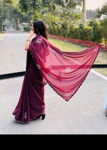 Elegant Purple Saree