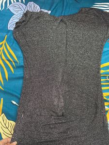 Black &amp; Silver Party Wear Backless Top( New)