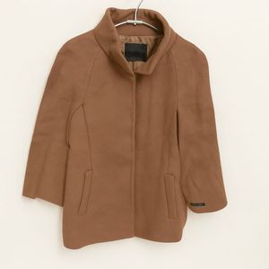 Elegant Brown Cape Coat