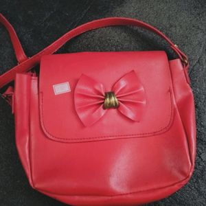 Red Colour Sling Bag For Women