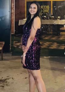 Sparkling Purple Sequin Dress
