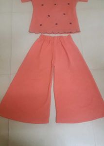Coral Top & Palazzo Set