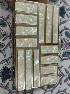 Amazing Condition. White Party Wear Clutch