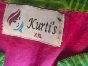 Green &amp; Pink Kurta