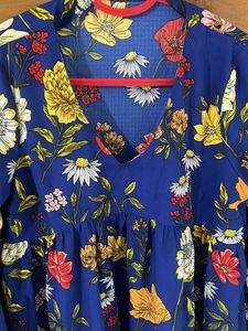 Boho Floral Print Mini Dress