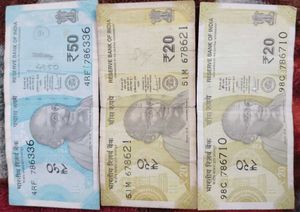Indian Notes With 786 No. 3 Pcs Set