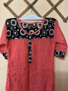 Coral Print Kurta