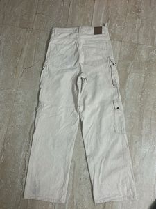 Cream Cargo Pants