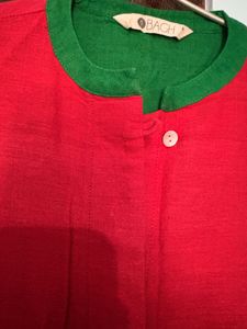 Red Straight Kurta