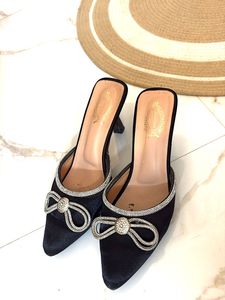 Elegant Black Bow Heels