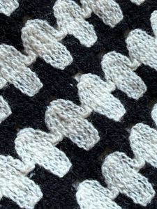 Chic Black &amp; White Crochet Crop Top