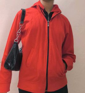 Women Red Jacket With Hood