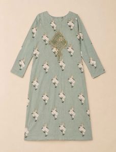 Embroidered Kurta Set with Dupatta