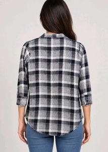 Classic Plaid Button-Up Shirt