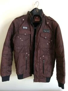 Brown Bomber Jacket - Stylish and Warm